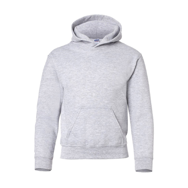 Sport Grey - Front - Gildan Heavy Blend Childrens Unisex Hooded Sweatshirt Top - Hoodie