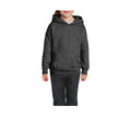 Dark Heather - Back - Gildan Heavy Blend Childrens Unisex Hooded Sweatshirt Top - Hoodie