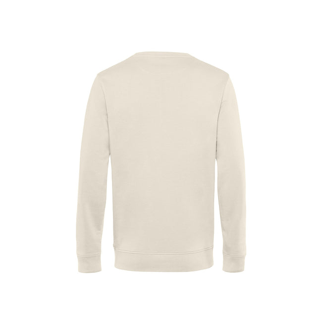 Off White - Side - B&C Mens Organic Crew Neck Sweat
