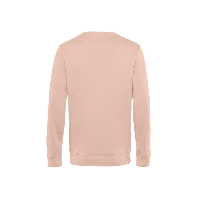 Soft Rose - Side - B&C Mens Organic Crew Neck Sweat
