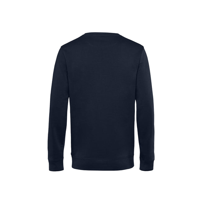 Navy Blue - Back - B&C Mens Organic Crew Neck Sweat