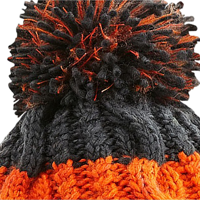 Orange-Dark Graphite - Side - Beechfield Unisex Adult Apres Beanie