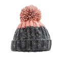 Graphite Grey-Blush - Back - Beechfield Unisex Adult Apres Beanie