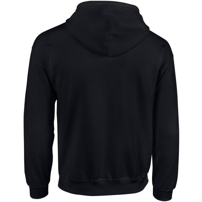 Black - Back - Gildan Heavy Blend Unisex Adult Full Zip Hooded Sweatshirt Top