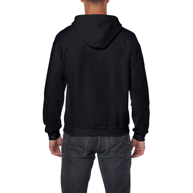 Black - Pack Shot - Gildan Heavy Blend Unisex Adult Full Zip Hooded Sweatshirt Top