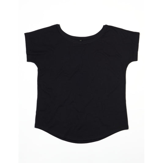 Black - Front - Mantis Womens-Ladies Relaxed T-Shirt