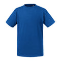 Bright Royal Blue - Front - Russell Childrens-Kids Organic Short-Sleeved T-Shirt