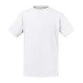 White - Front - Russell Childrens-Kids Organic Short-Sleeved T-Shirt