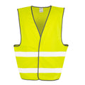Yellow - Front - Result Unisex Adult High-Vis Reflective Vest