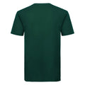 Bottle Green - Back - Russell Mens Organic Short-Sleeved T-Shirt
