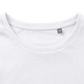 White - Lifestyle - Russell Mens Organic Short-Sleeved T-Shirt