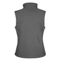 Charcoal Grey-Black - Back - Result Womens-Ladies Softshell Body Warmer