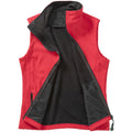 Red-Black - Front - Result Womens-Ladies Softshell Body Warmer