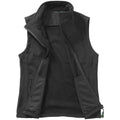 Black - Front - Result Womens-Ladies Softshell Body Warmer