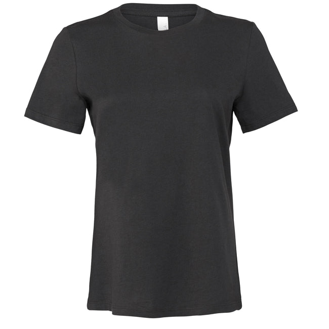 Dark Grey - Front - Bella + Canvas Womens-Ladies Jersey Short-Sleeved T-Shirt