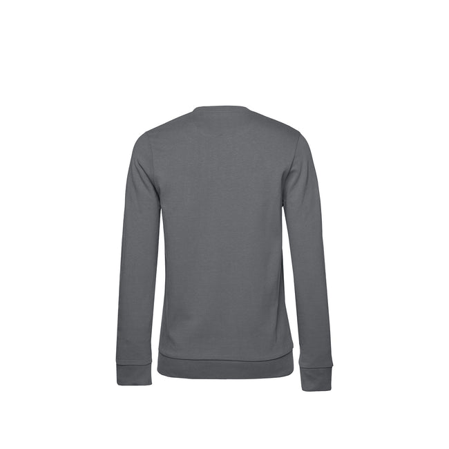 Elephant Grey - Back - B&C Womens-Ladies Set-in Sweatshirt