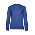 Royal Blue Heather - Front - B&C Womens-Ladies Set-in Sweatshirt