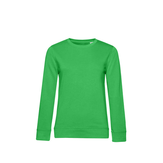 Apple Green - Front - B&C Womens-Ladies Organic Sweatshirt
