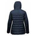 Navy-Graphite - Back - Stormtech Womens-Ladies Stavanger Thermal Padded Jacket