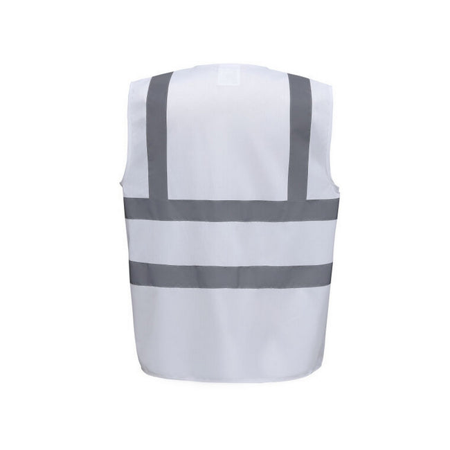 White - Back - Yoko Mens High-Vis Waistcoat