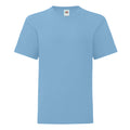 Sky Blue - Front - Fruit of the Loom Childrens-Kids Iconic 150 T-Shirt