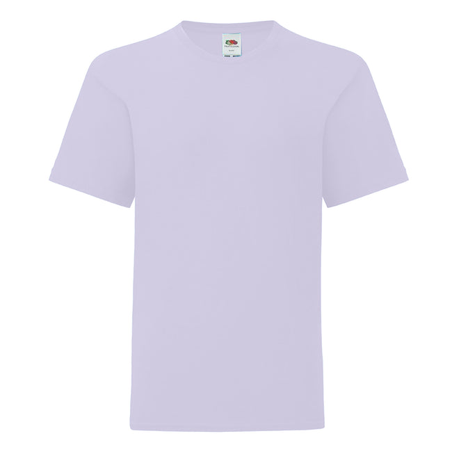 Soft Lavender - Front - Fruit of the Loom Childrens-Kids Iconic 150 T-Shirt