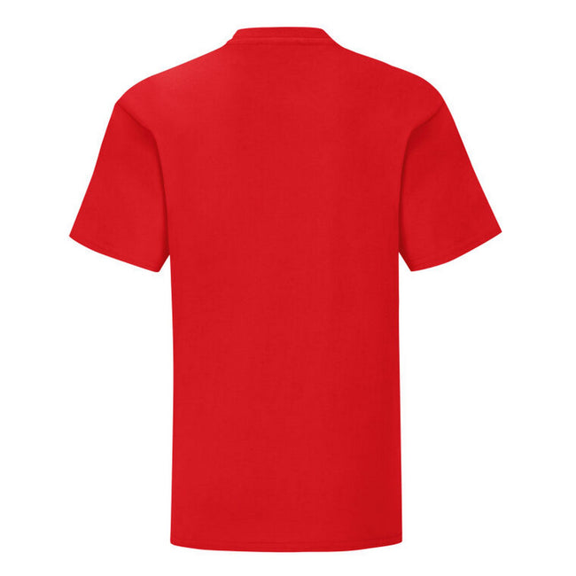 Red - Back - Fruit of the Loom Childrens-Kids Iconic 150 T-Shirt