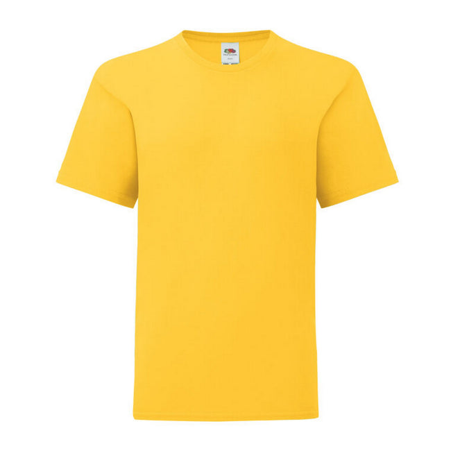 Sunflower - Front - Fruit of the Loom Childrens-Kids Iconic 150 T-Shirt