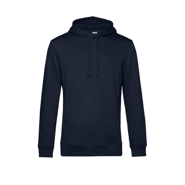 Navy - Front - B&C Mens Organic Hoodie