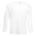 White - Back - Fruit Of The Loom Mens R Long-Sleeved T-Shirt