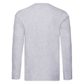 Heather Grey - Back - Fruit Of The Loom Mens R Long-Sleeved T-Shirt