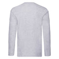 Heather Grey - Back - Fruit of the Loom Mens Iconic 150 Classic Long-Sleeved T-Shirt