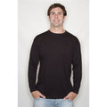 Black - Back - Fruit of the Loom Mens Iconic 150 Classic Long-Sleeved T-Shirt