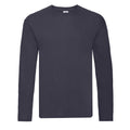 Deep Navy - Front - Fruit Of The Loom Mens R Long-Sleeved T-Shirt