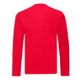 Red - Back - Fruit Of The Loom Mens R Long-Sleeved T-Shirt