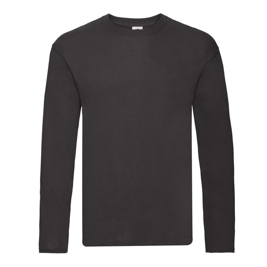 Black - Front - Fruit of the Loom Mens Iconic 150 Classic Long-Sleeved T-Shirt