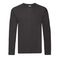 Black - Front - Fruit of the Loom Mens Iconic 150 Classic Long-Sleeved T-Shirt