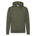 Classic Olive - Front - Fruit of the Loom Mens R Hoodie