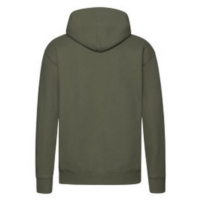 Classic Olive - Back - Fruit of the Loom Mens R Hoodie
