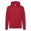 Red - Front - Fruit of the Loom Mens R Hoodie