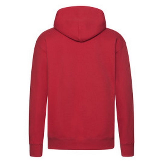Red - Back - Fruit of the Loom Mens R Hoodie
