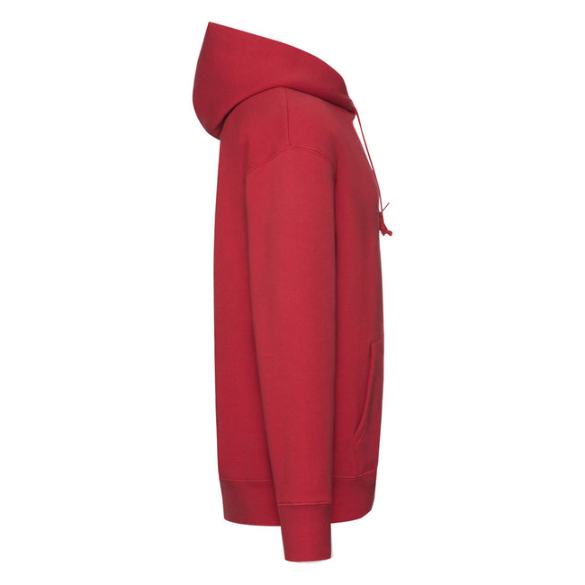 Red - Side - Fruit of the Loom Mens R Hoodie