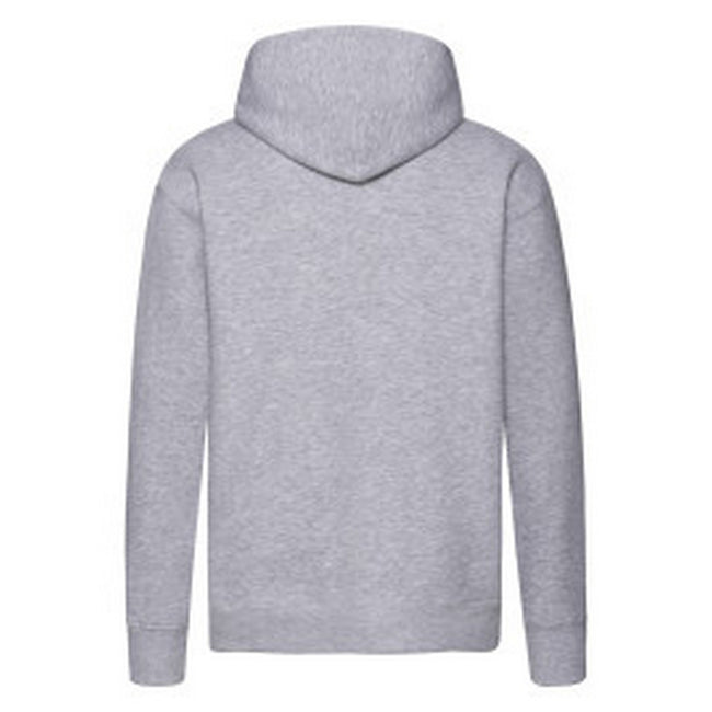 Heather Grey - Back - Fruit of the Loom Mens R Hoodie