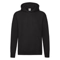 Black - Front - Fruit of the Loom Mens R Hoodie