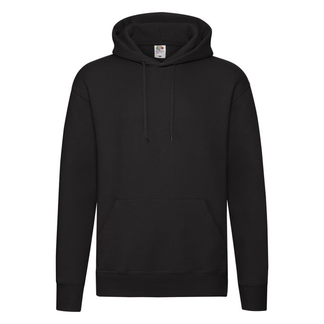 Black - Front - Fruit of the Loom Mens R Hoodie