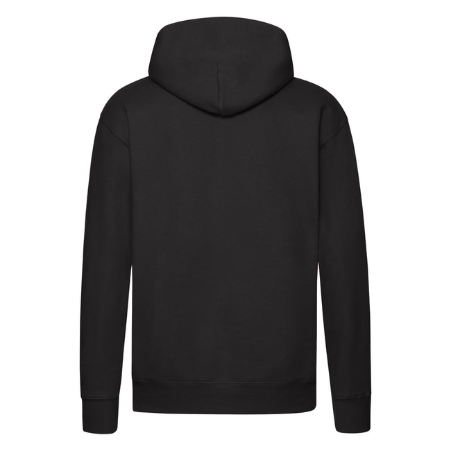 Black - Back - Fruit of the Loom Mens R Hoodie