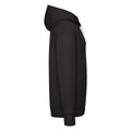 Black - Side - Fruit of the Loom Mens R Hoodie
