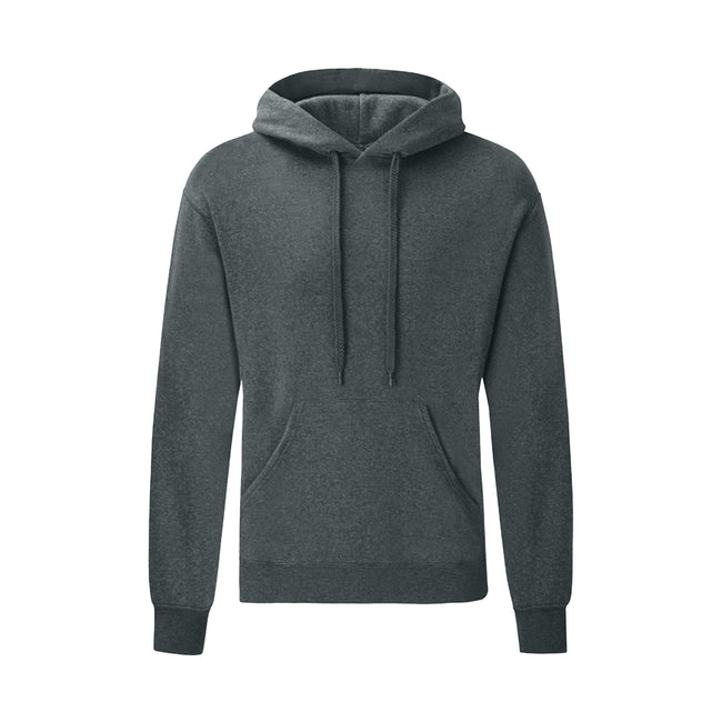 Charcoal - Front - Fruit of the Loom Mens R Hoodie