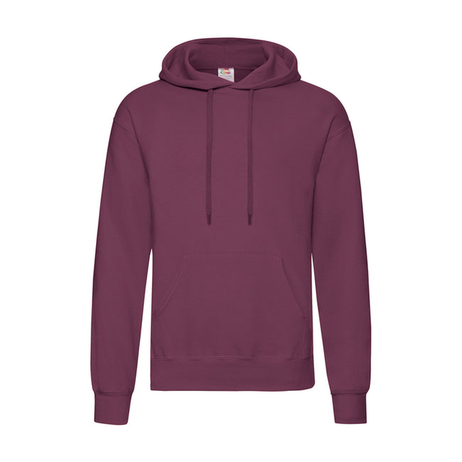 Burgundy - Front - Fruit of the Loom Mens R Hoodie