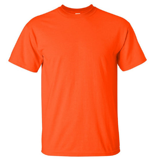 Orange - Front - Gildan Mens Ultra Cotton Short Sleeve T-Shirt